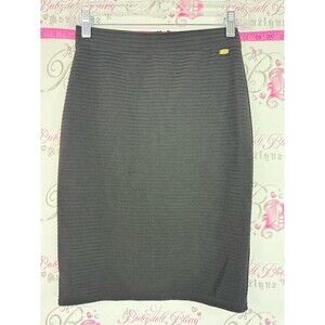 Guess skirt bodycon pencil Black Ribbed Pencil Skirt